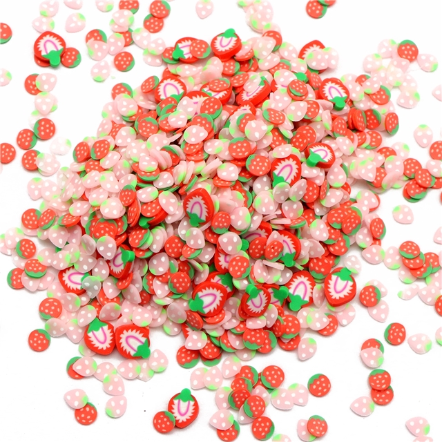 polymer clay mixed size fruit series thinly sliced polymer clay