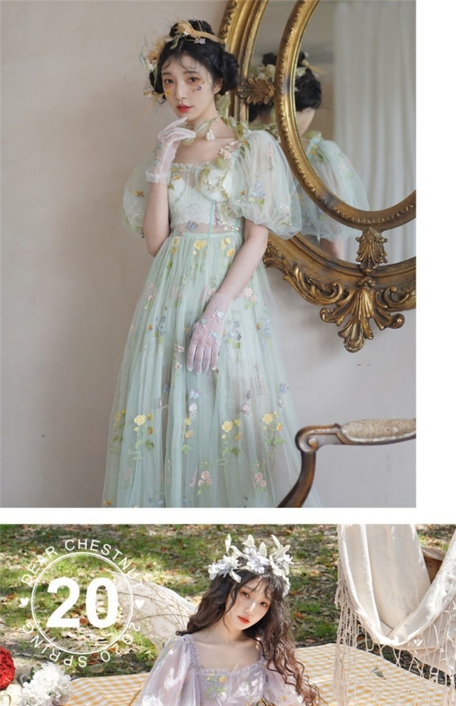 100% polyester flower embroidery mesh fabric