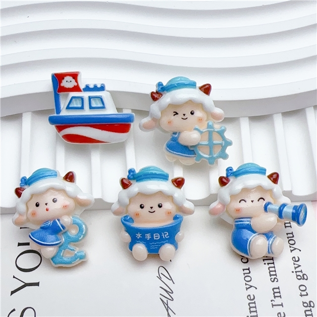 resin sheep sailor smooth 3d resin accessories