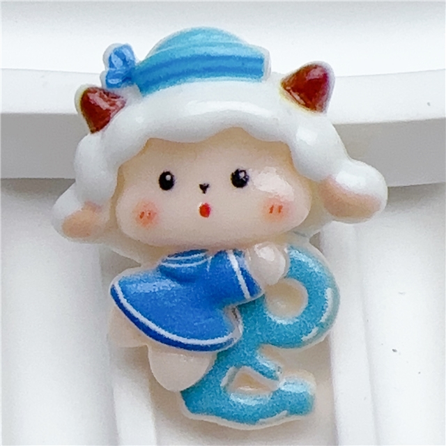 resin sheep sailor smooth 3d resin accessories