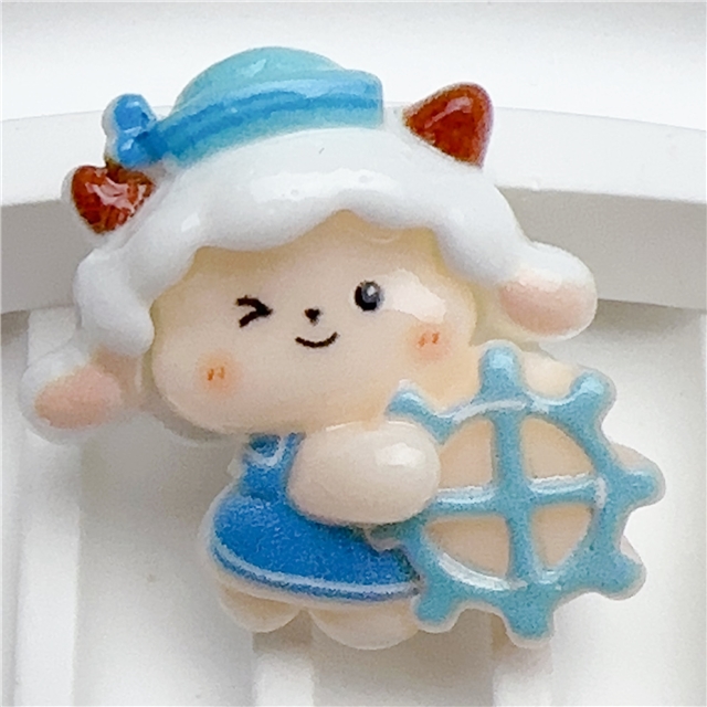 resin sheep sailor smooth 3d resin accessories