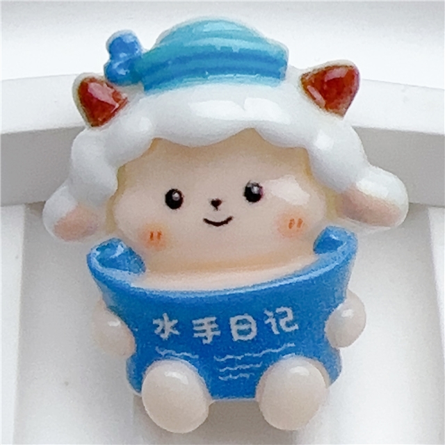 resin sheep sailor smooth 3d resin accessories