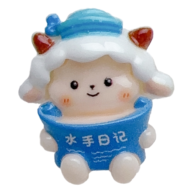resin sheep sailor smooth 3d resin accessories