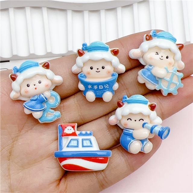 resin sheep sailor smooth 3d resin accessories