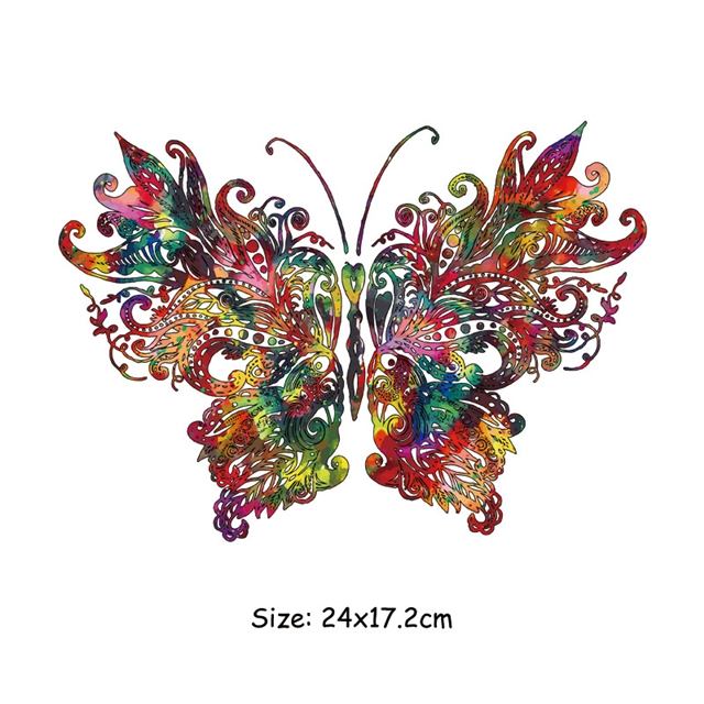 flower butterfly series Iron on stickers