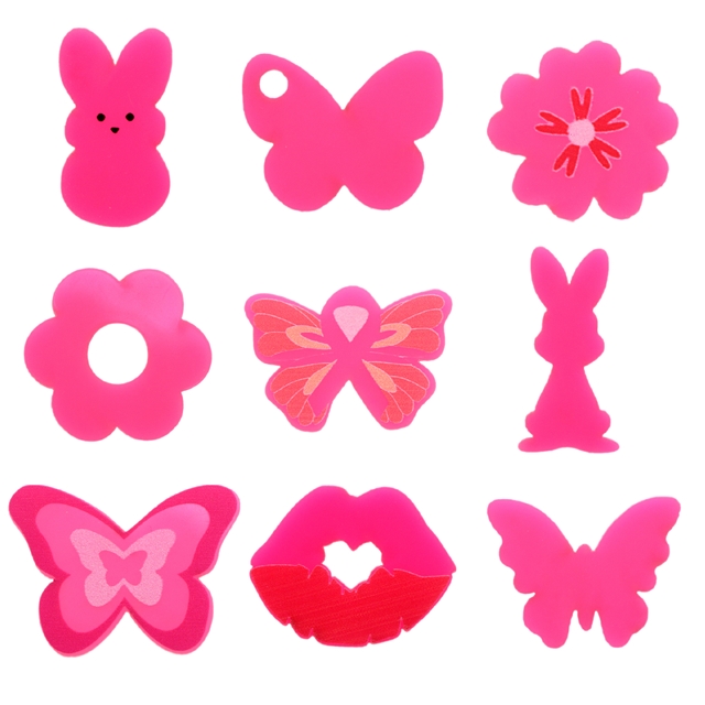 acrylic glow in the dark animals flower series printed acrylic