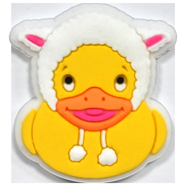 Duck series PVC soft rubber shoe buckle