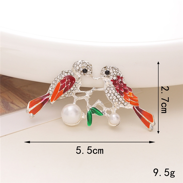 alloy Peacock Flamingo Crystal Diamond Alloy Accessories