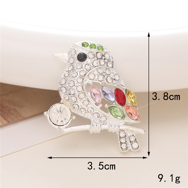 alloy Peacock Flamingo Crystal Diamond Alloy Accessories