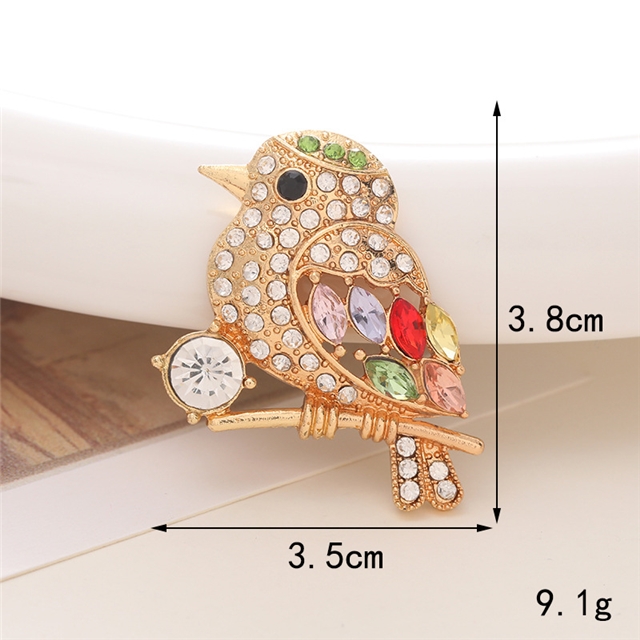 alloy Peacock Flamingo Crystal Diamond Alloy Accessories