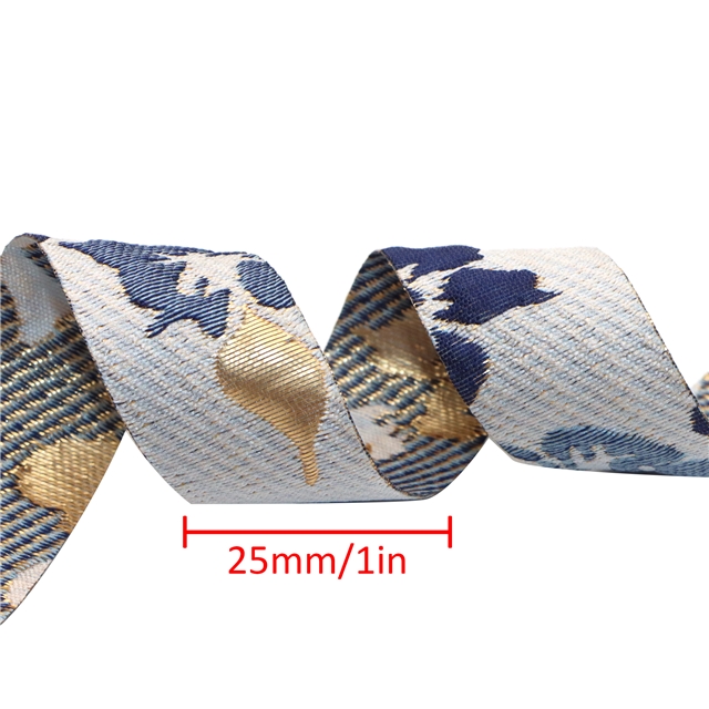 polyester vintage single-sided gold and silver embroidered flower ribbon 01,pink rose,2.5cm(1