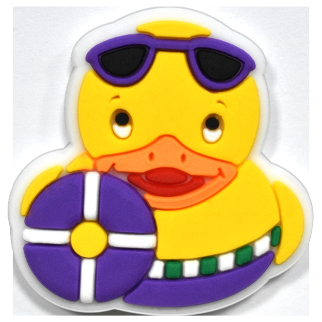Duck series PVC soft rubber shoe buckle