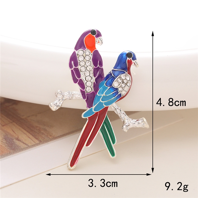 alloy Peacock Flamingo Crystal Diamond Alloy Accessories