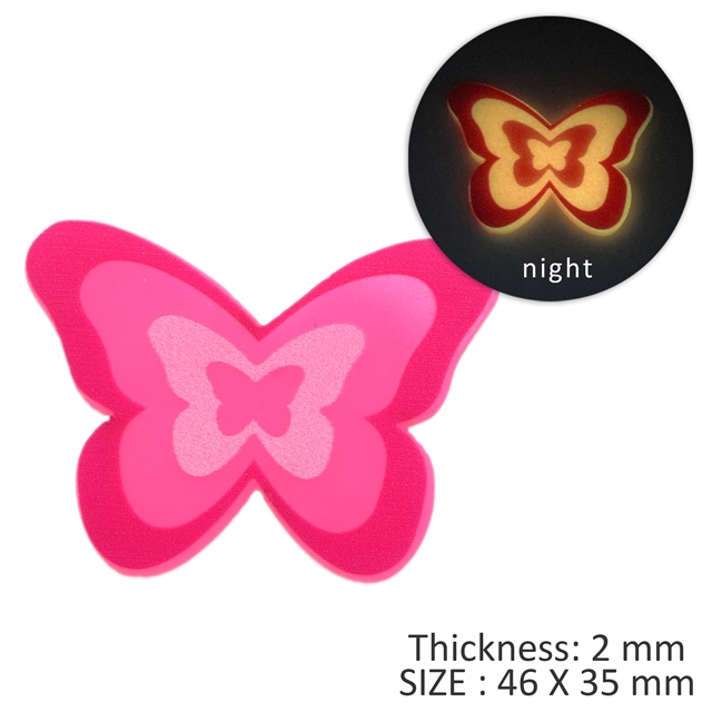 acrylic glow in the dark animals flower series printed acrylic
