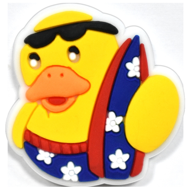 Duck series PVC soft rubber shoe buckle