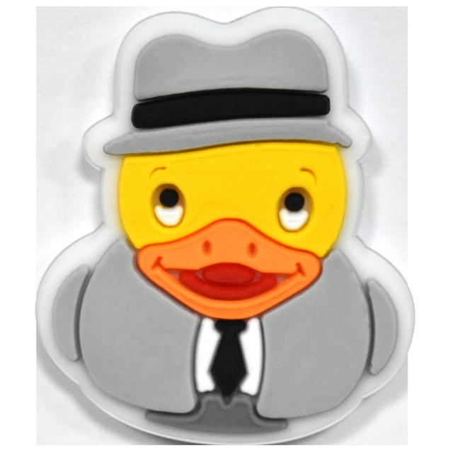 Duck series PVC soft rubber shoe buckle