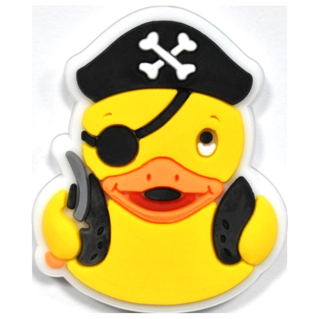 Duck series PVC soft rubber shoe buckle
