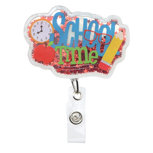 abc series quicksand acrylic easy pull retractable buckle