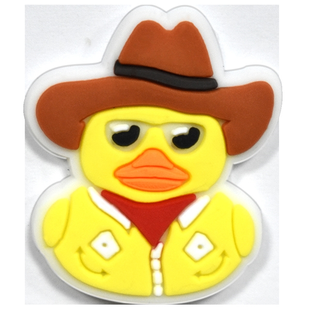 Duck series PVC soft rubber shoe buckle