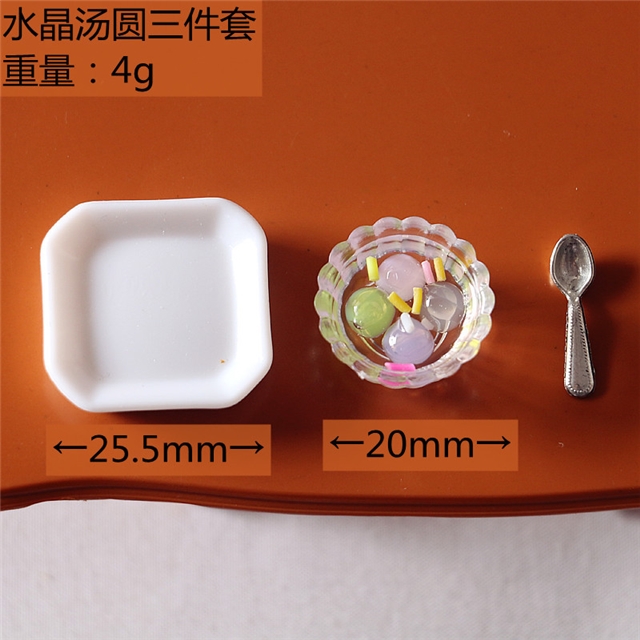 plastic simulated food micro landscape decoration set