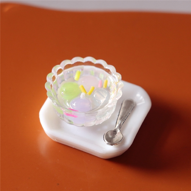 plastic simulated food micro landscape decoration set