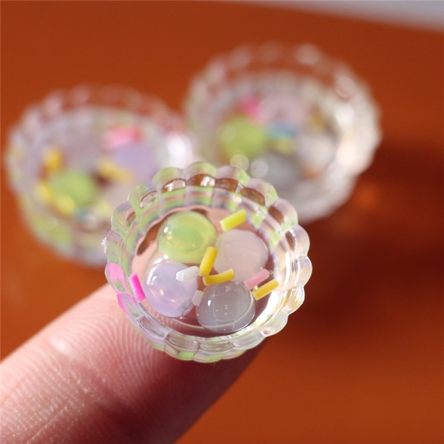 plastic simulated food micro landscape decoration set