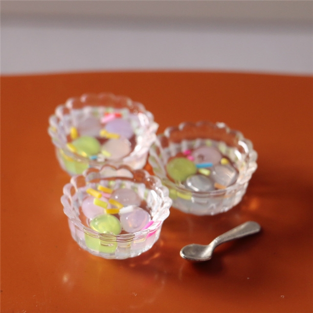 plastic simulated food micro landscape decoration set