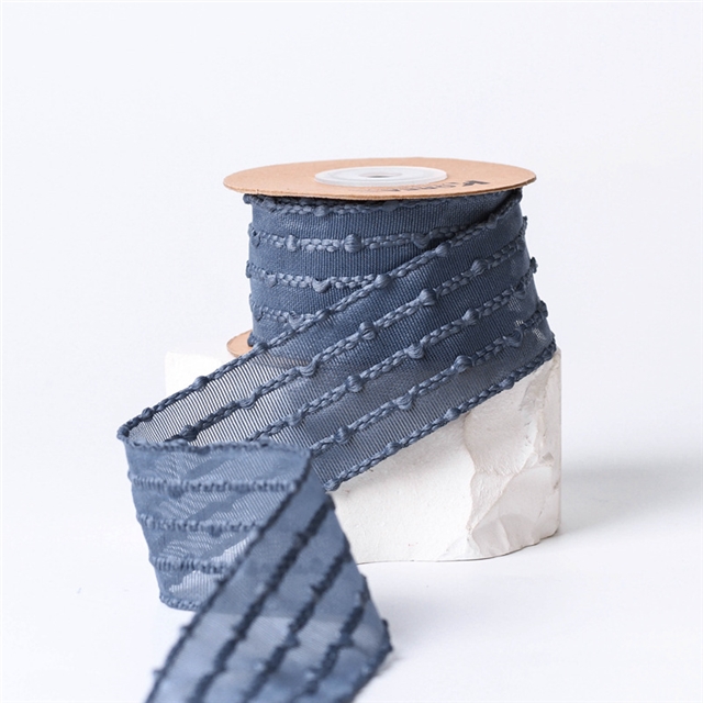 polyester striped popcorn jumping dot ribbon
