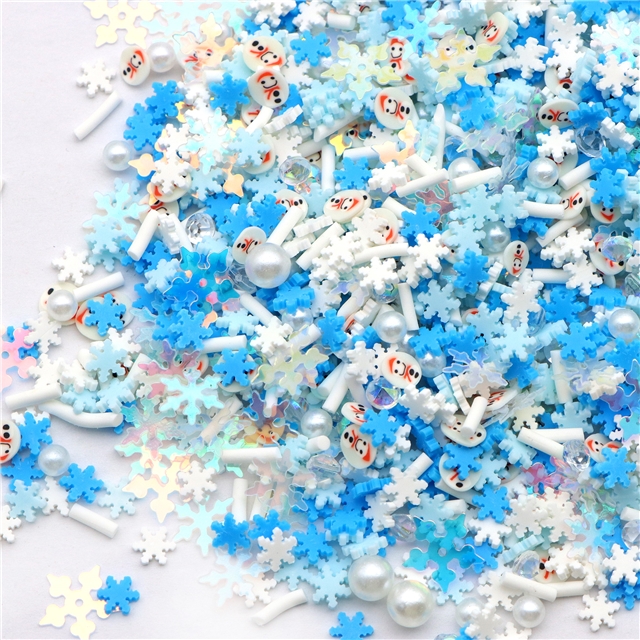 Christmas series soft ceramic slice packaging filler white,10g/pack