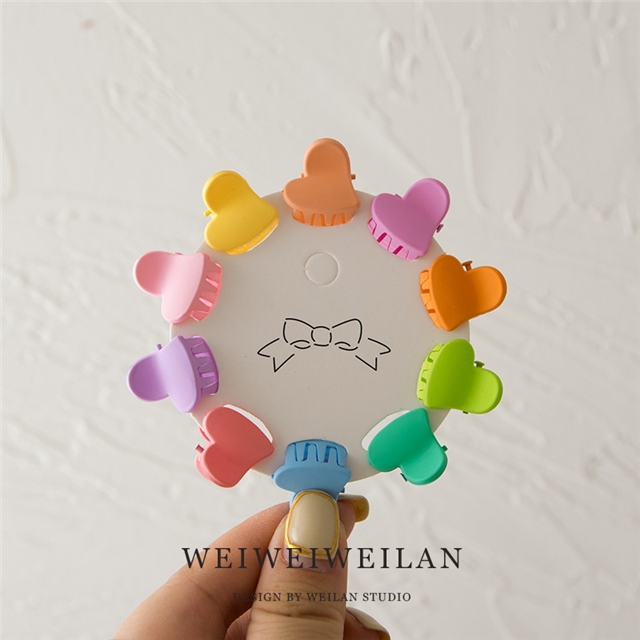 plastic/resin mini hair claw set (10 pcs/set)