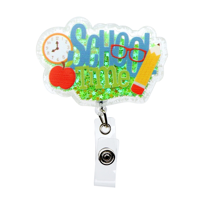 abc series quicksand acrylic easy pull retractable buckle