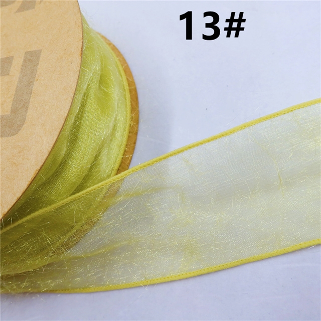 polyester mao mao tortured edge snow gauze belt