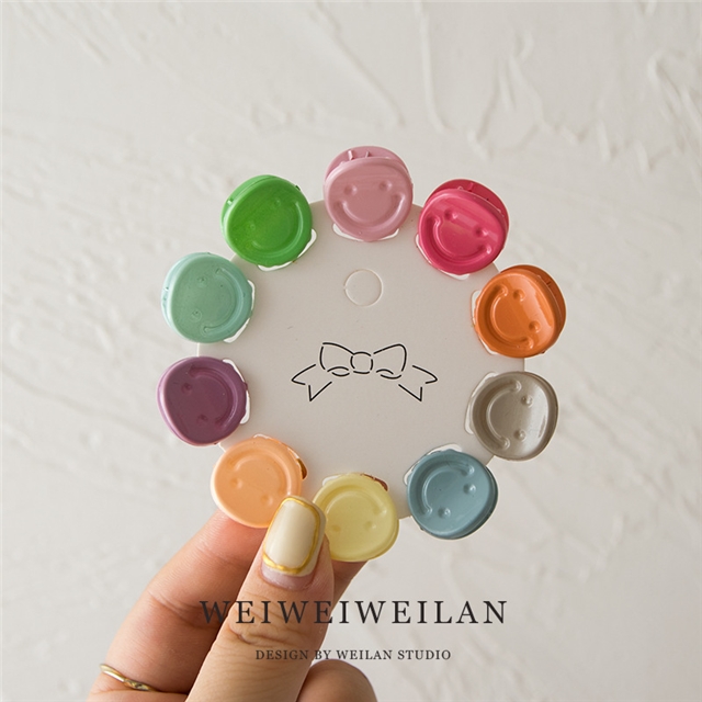 plastic/resin mini hair claw set (10 pcs/set)