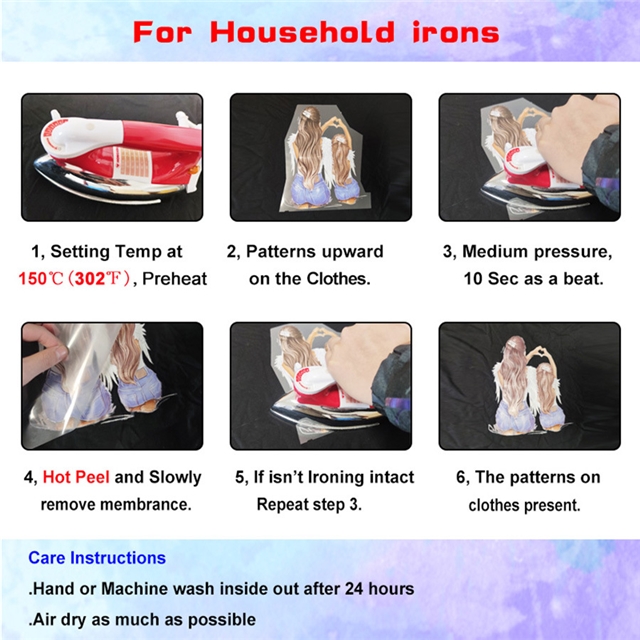 peekaboo girl series Iron on stickers