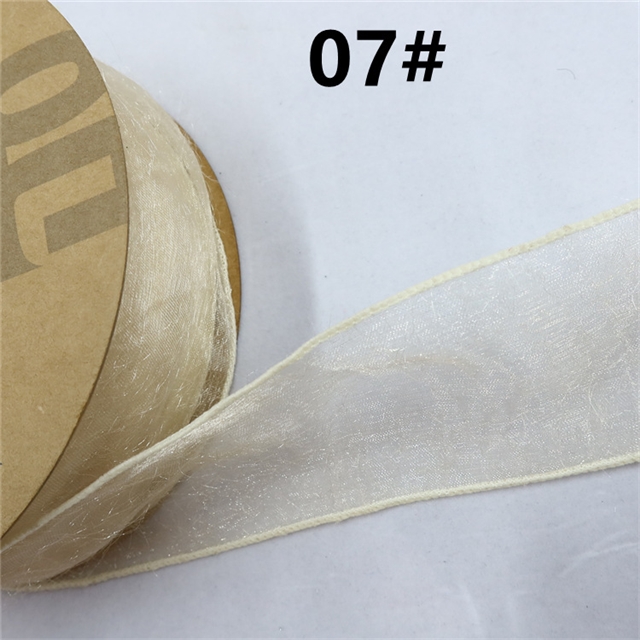 polyester mao mao tortured edge snow gauze belt