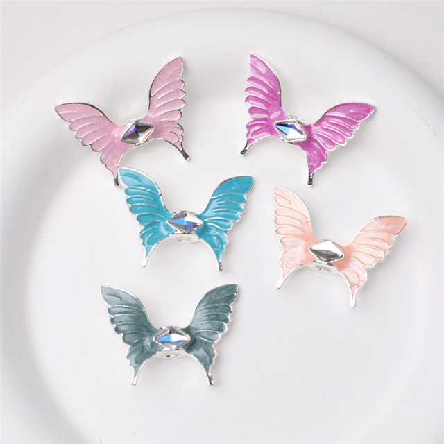 alloy plating butterfly wings drop oil alloy beads