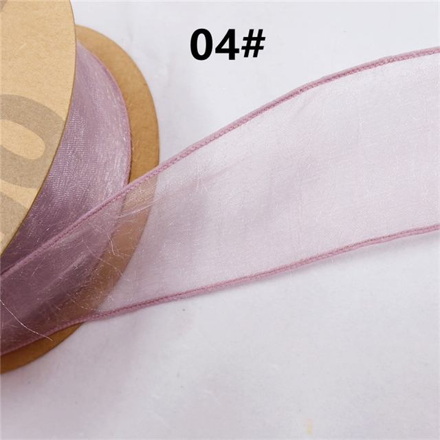 polyester mao mao tortured edge snow gauze belt
