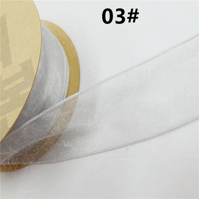 polyester mao mao tortured edge snow gauze belt