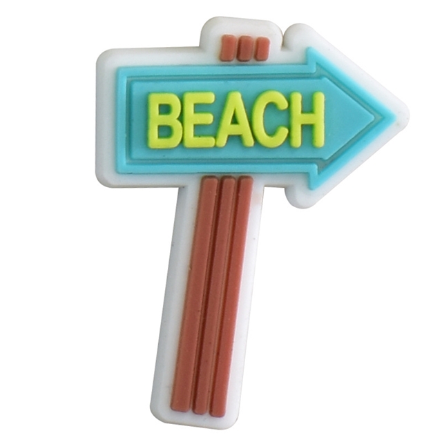 summer series pvc soft rubber shoe buckle