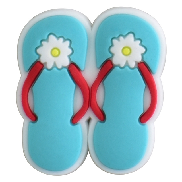 summer series pvc soft rubber shoe buckle