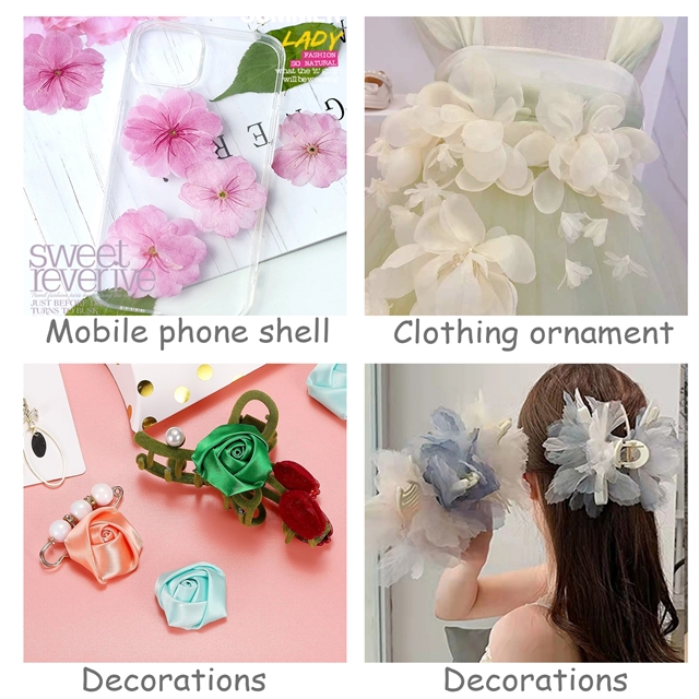 about:55*55m mesh double layer lace headmade flower