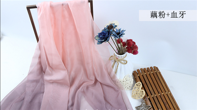 100% polyester gradient chiffon fabric