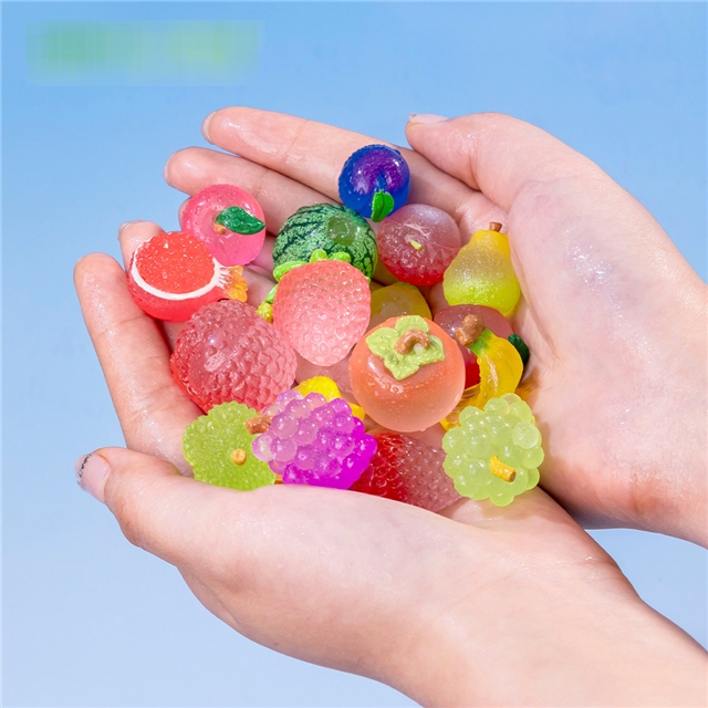 resin simulated food play glow in the dark fruits resin micro landscape decoration