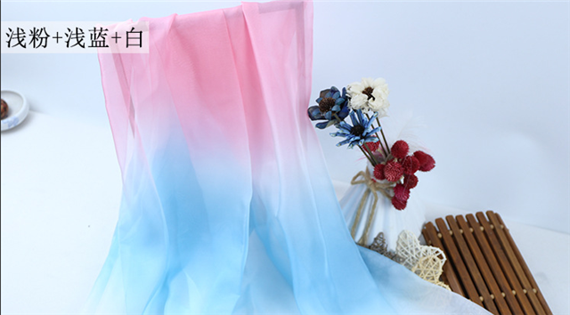 100% polyester gradient chiffon fabric