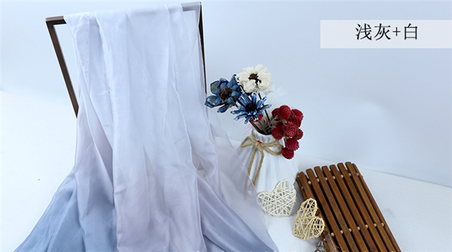 100% polyester gradient chiffon fabric