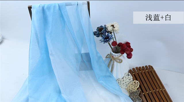 100% polyester gradient chiffon fabric