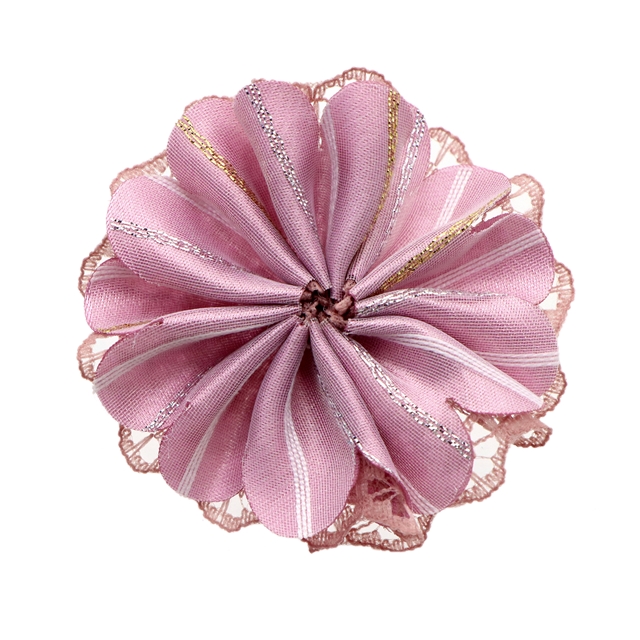 about:55*55m mesh double layer lace headmade flower korean fans