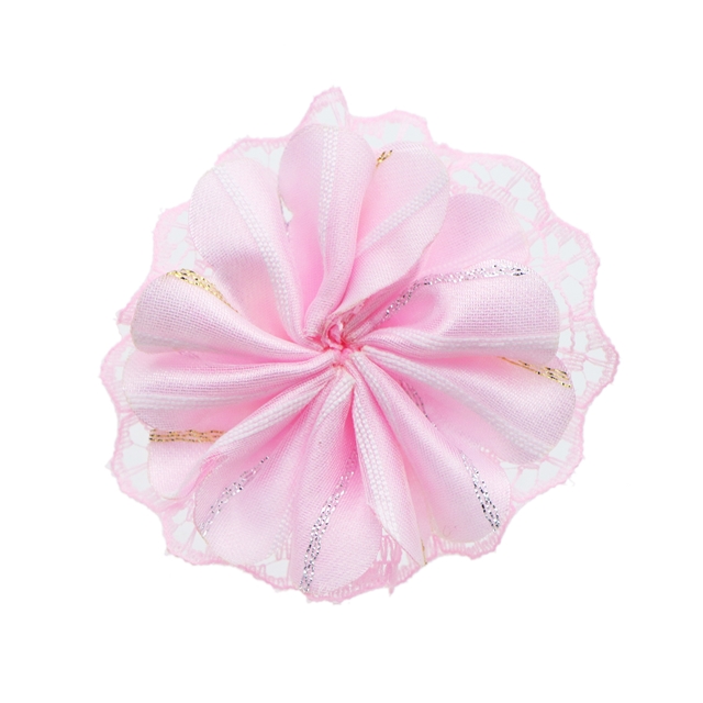 about:55*55m mesh double layer lace headmade flower