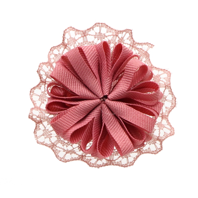 about:55*55m mesh double layer lace headmade flower