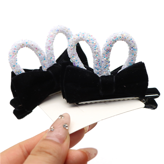 rabbit ears bow hair clip